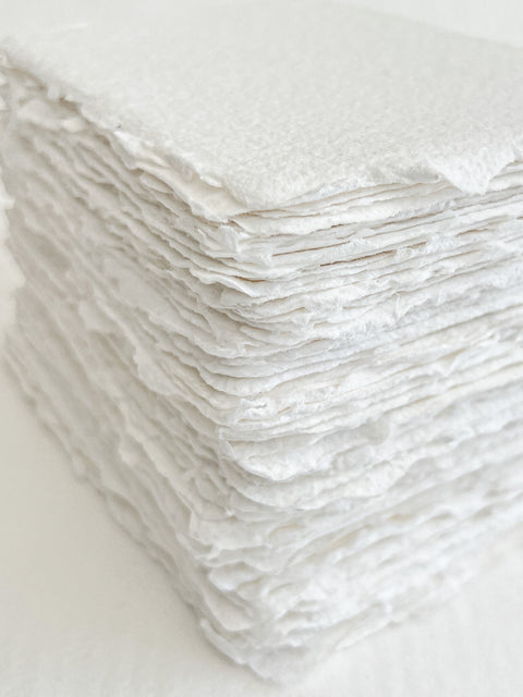 Pearl White Handmade Paper