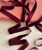 Silk Satin Ribbons Burgundy