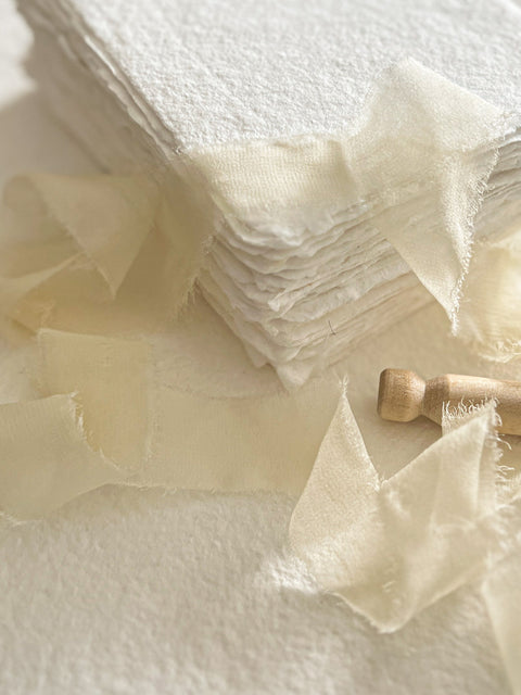 Silk Matte Ribbons Ivory