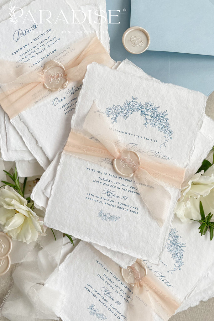 Astrid Handmade Paper Wedding Invitation Sets