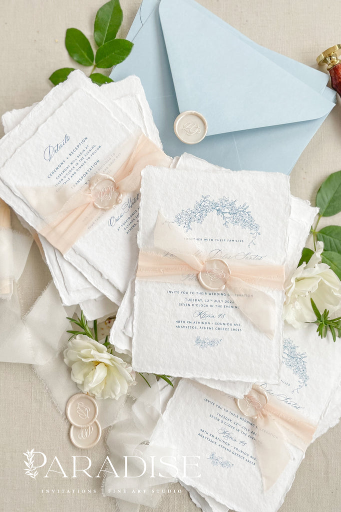 Astrid Handmade Paper Wedding Invitation Sets