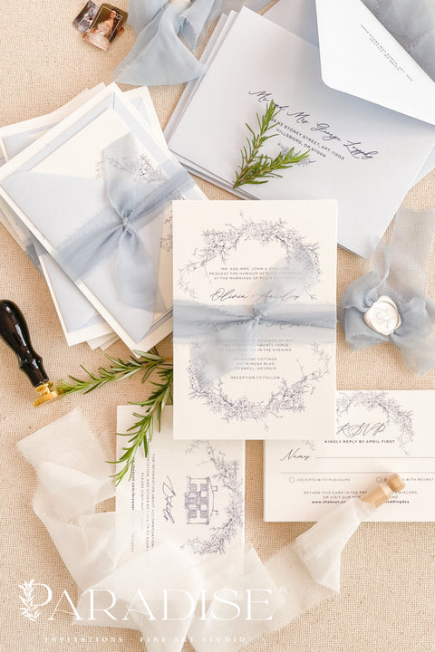 Announce your special day with timeless simplicity through our wedding invitations featuring a hand-drawn line art wreath, a perfect blend of elegance, craftsmanship, and modern design. Each invitation is crafted by hand and adorned with a delicate botanical wreath illustration, symbolizing unity, growth, and everlasting love. Ideal modern, minimalist, botanical, fine art, and romantic garden weddings, these invitations combine artistic detail with understated sophistication.