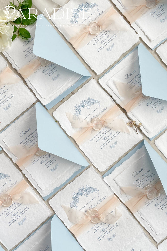 Astrid Handmade Paper Wedding Invitation Sets