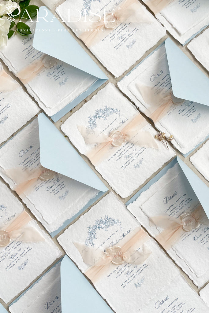 Astrid Handmade Paper Wedding Invitation Sets