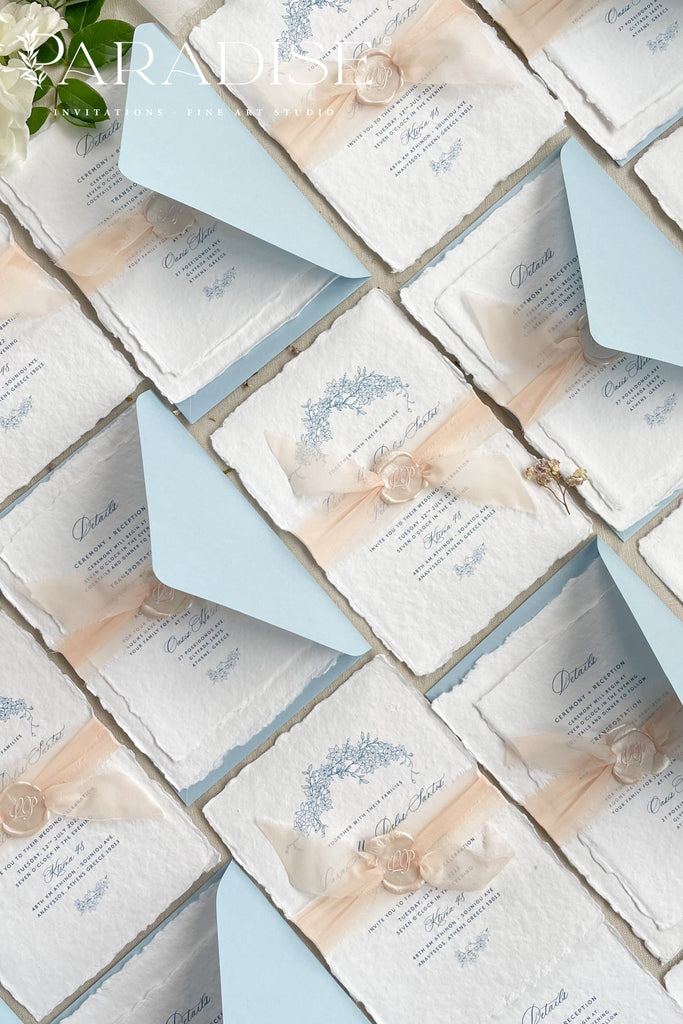 Astrid Handmade Paper Wedding Invitation Sets