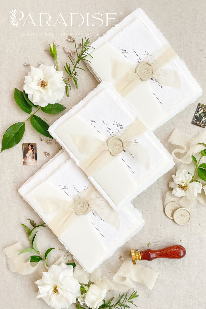 Cateline Handmade Paper Wedding Invitation Sets