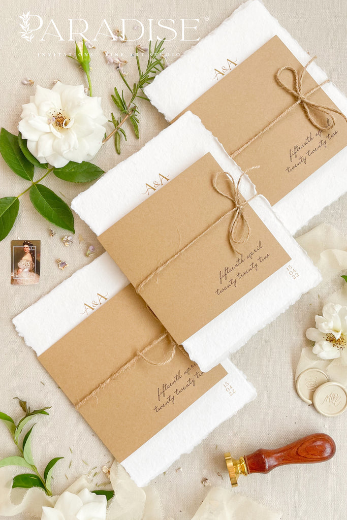Celesse Handmade Paper Wedding Invitation Sets