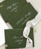 Forest Green Envelopes White Ink Printing