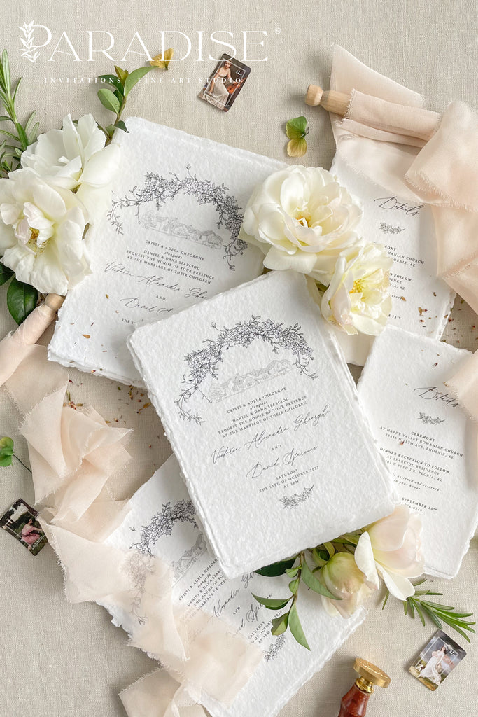 Destine Handmade Paper Wedding Invitation Sets