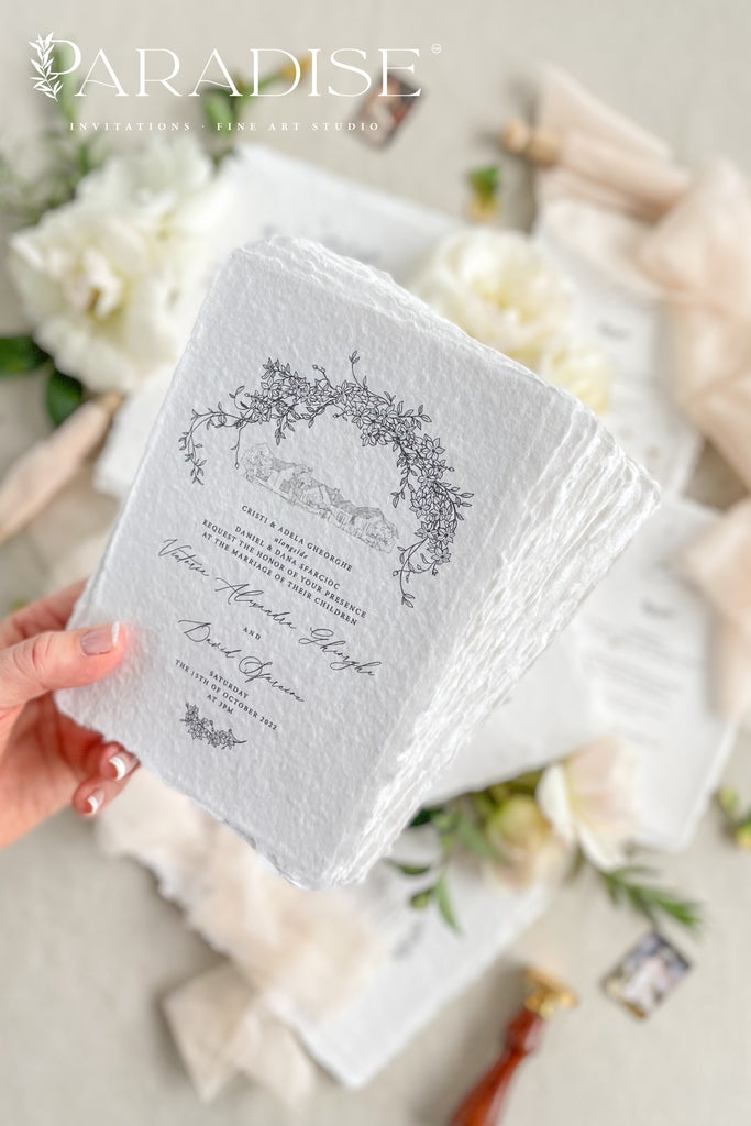 Destine Handmade Paper Wedding Invitation Sets