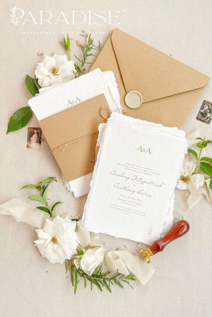 Celesse Handmade Paper Wedding Invitation Sets