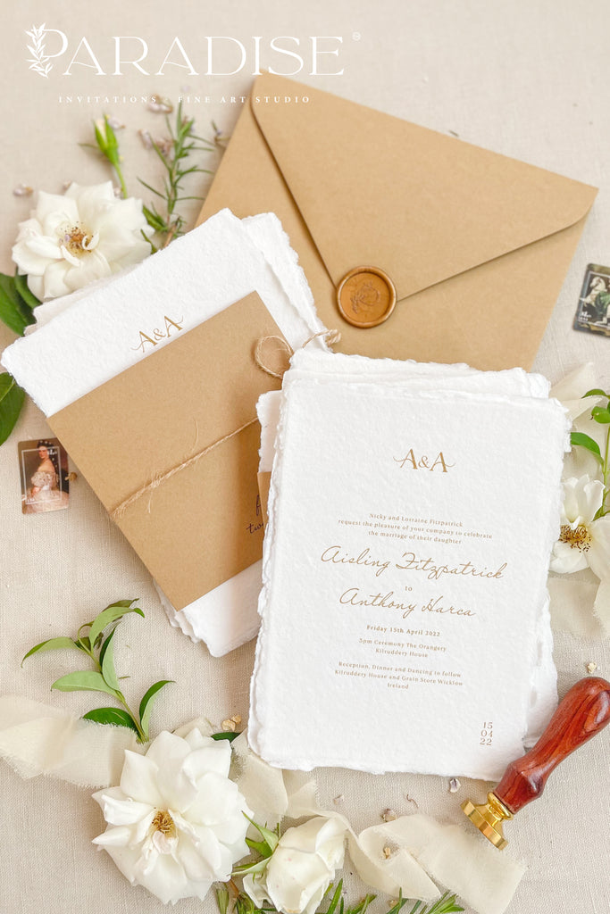 Celesse Handmade Paper Wedding Invitation Sets