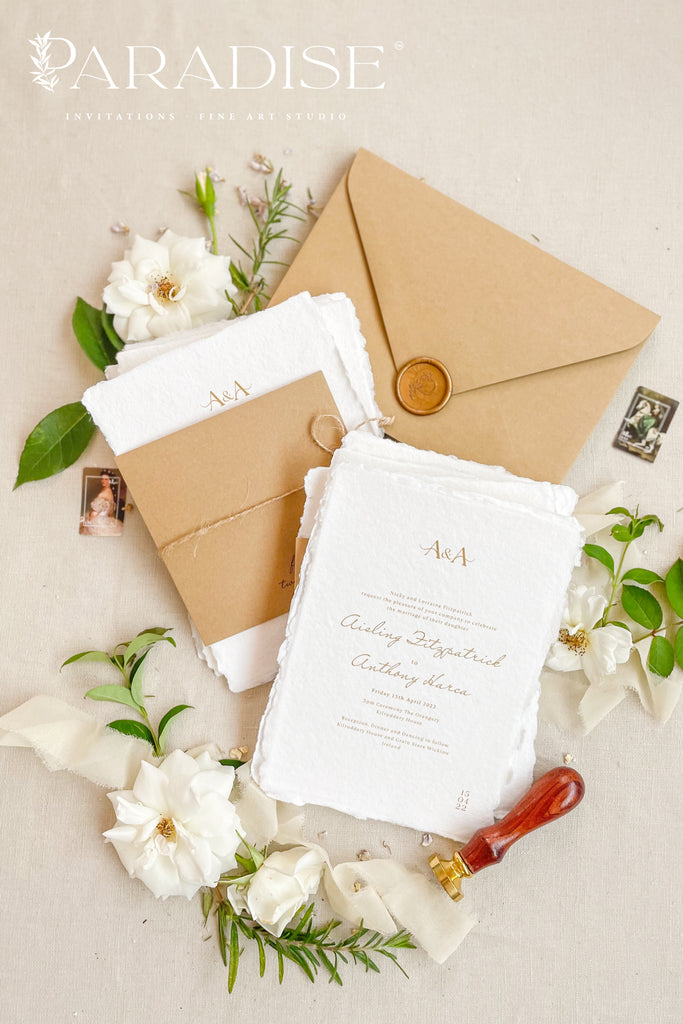 Celesse Handmade Paper Wedding Invitation Sets