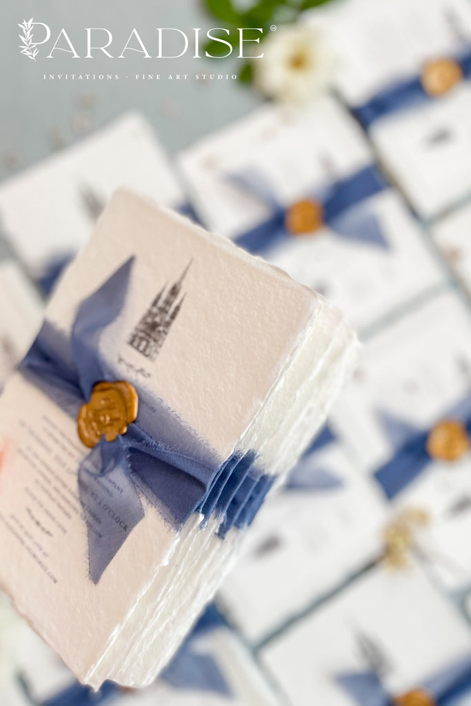 Celestiel Handmade Paper Wedding Invitation Sets