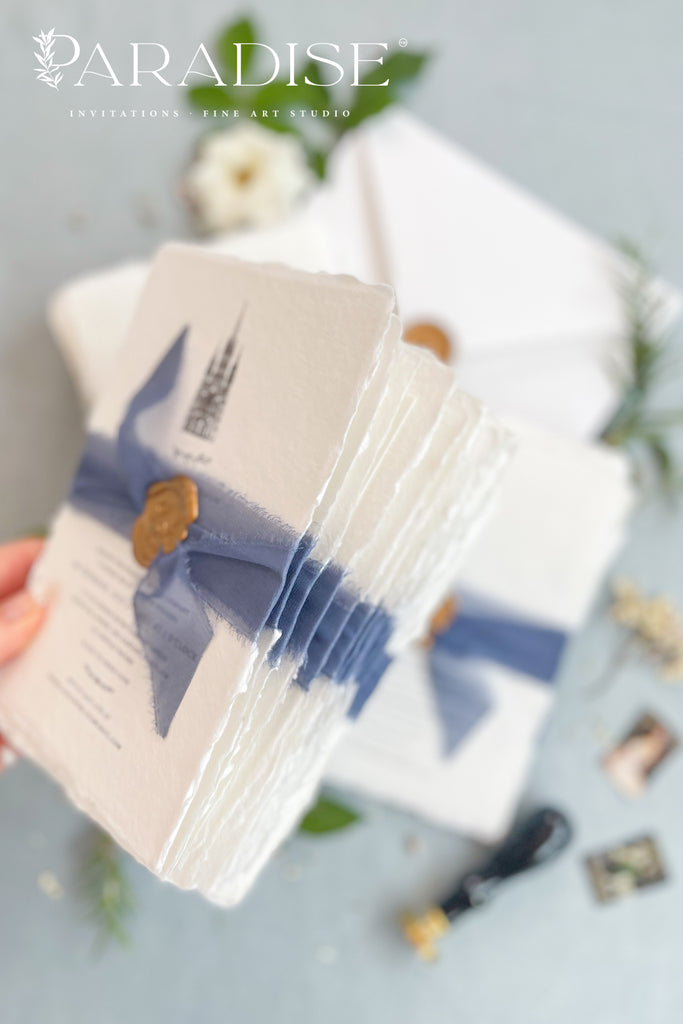 Celestiel Handmade Paper Wedding Invitation Sets