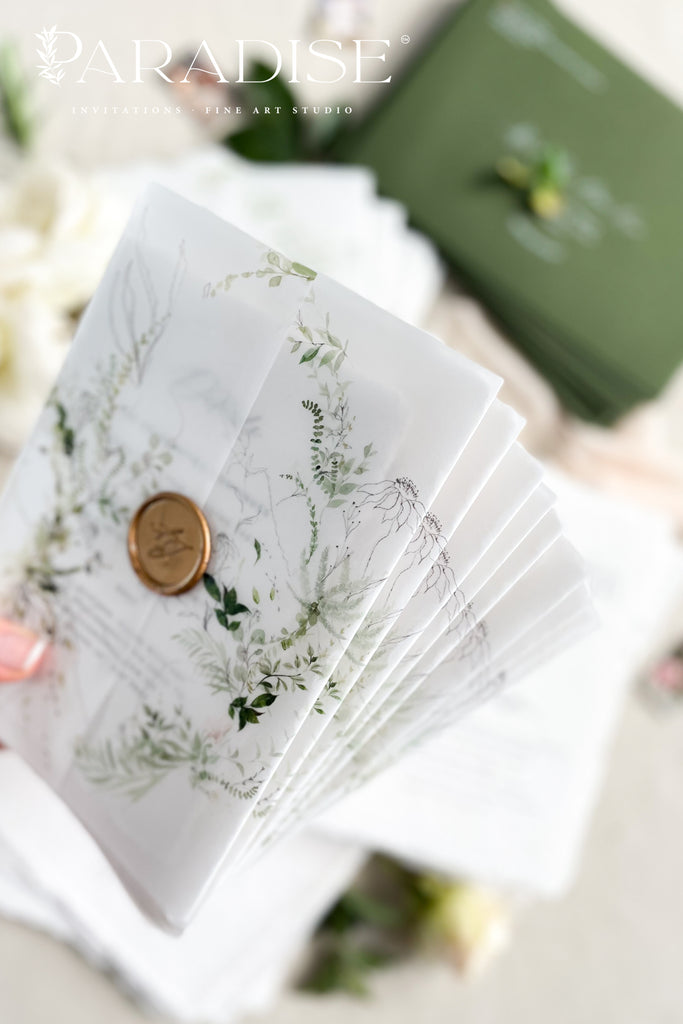 Destinie Handmade Paper Wedding Invitation Sets