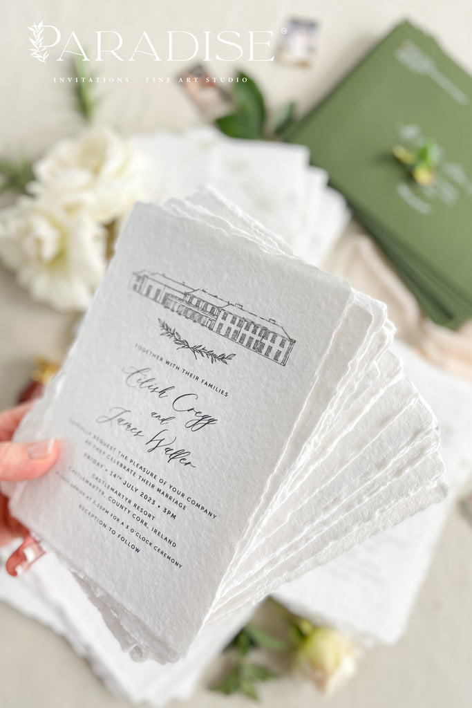 Destinie Handmade Paper Wedding Invitation Sets