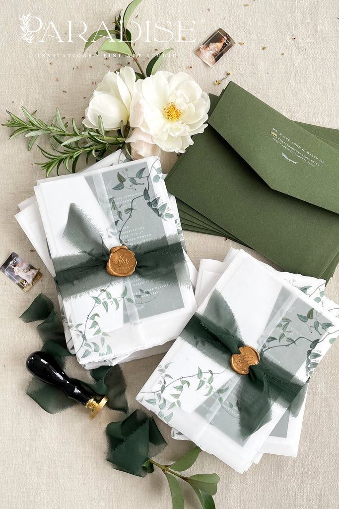 Amory Handmade Paper Wedding Invitation Sets