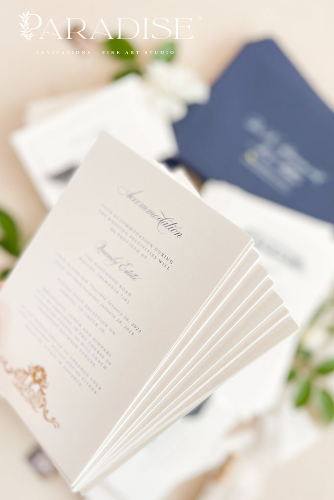 Corretta Letterpress Wedding Invitations