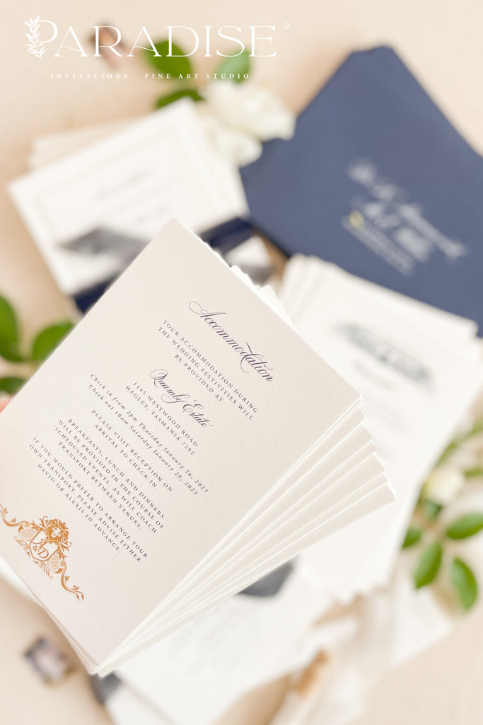 Corretta Letterpress Wedding Invitations