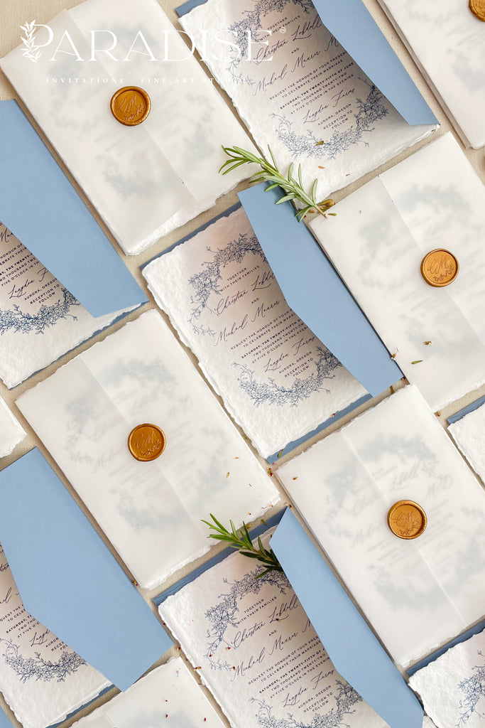 Elisamarie Handmade Paper Wedding Invitation Sets