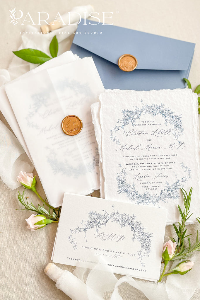 Elisamarie Handmade Paper Wedding Invitation Sets