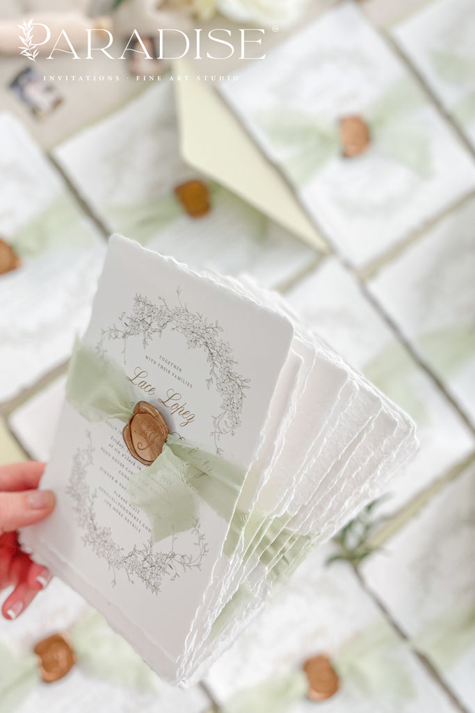 Gail Handmade Paper Wedding Invitation Sets
