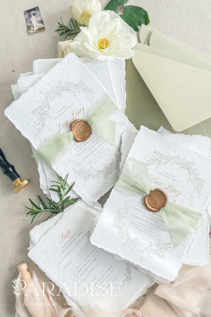 Gail Handmade Paper Wedding Invitation Sets