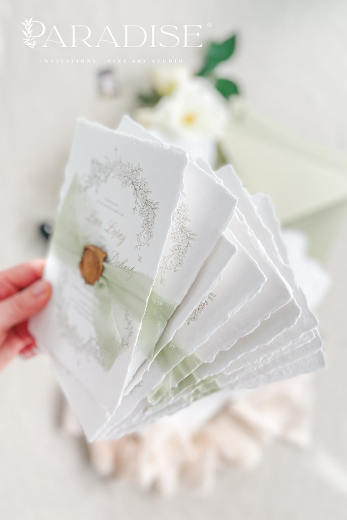 Gail Handmade Paper Wedding Invitation Sets