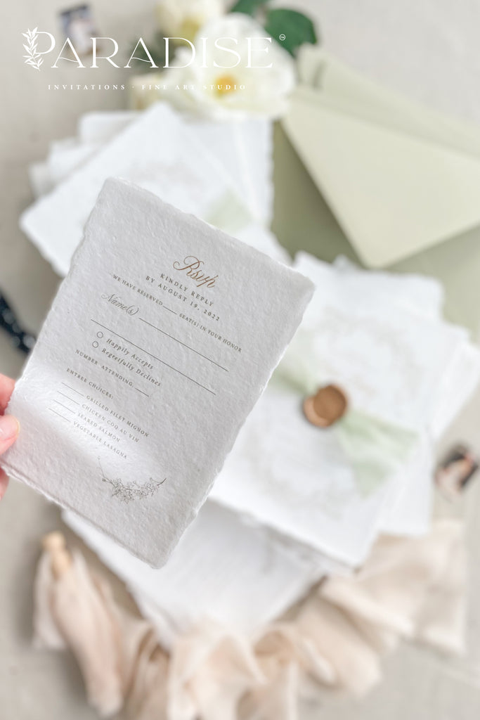 Gail Handmade Paper Wedding Invitation Sets