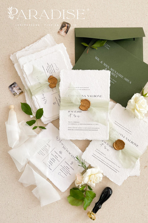 Set a modern and sleek tone for your special day with these unique wedding invitations. Perfect for a garden wedding or a sophisticated outdoor celebration, these invites combine contemporary design with the organic beauty of premium paper. Featuring a stylish wedding timeline that gives your guests a clear overview of the day's events, this suite is as functional as it is beautiful. The natural edge of the paper adds a subtle, artisan texture that stands out from standard stationery.