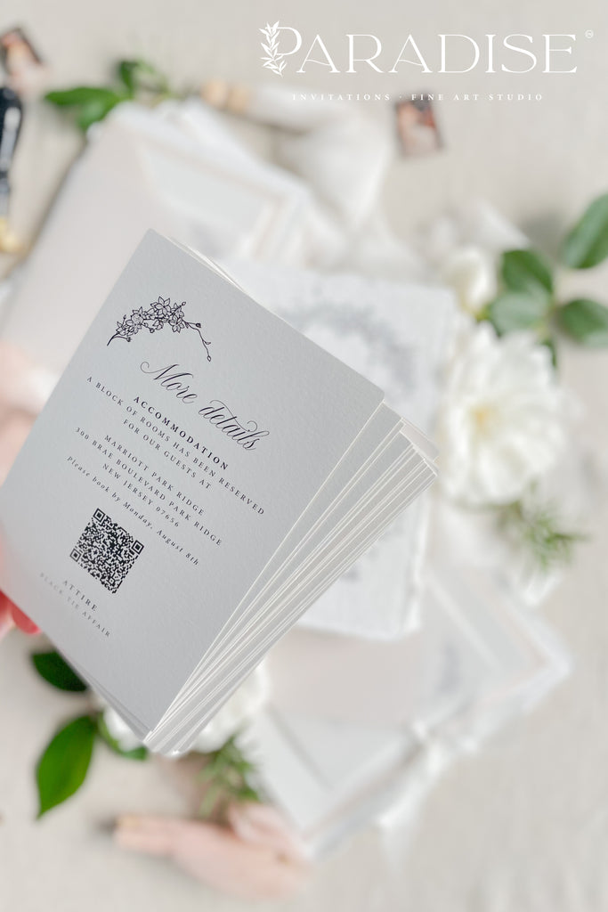 Geraldine Handmade Paper Wedding Invitation Sets