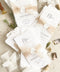 Add effortless sophistication to your tablescape with our handmade paper wedding menus, featuring deckled edges, soft watercolor washes, and wax seal accents. Each menu is printed on luxury cotton rag paper, combining fine art texture with natural tones for a look that’s both timeless and organic. Perfect for romantic, modern, or boho weddings, these menus elevate your reception décor while reflecting the artisanal charm of handcrafted stationery.
