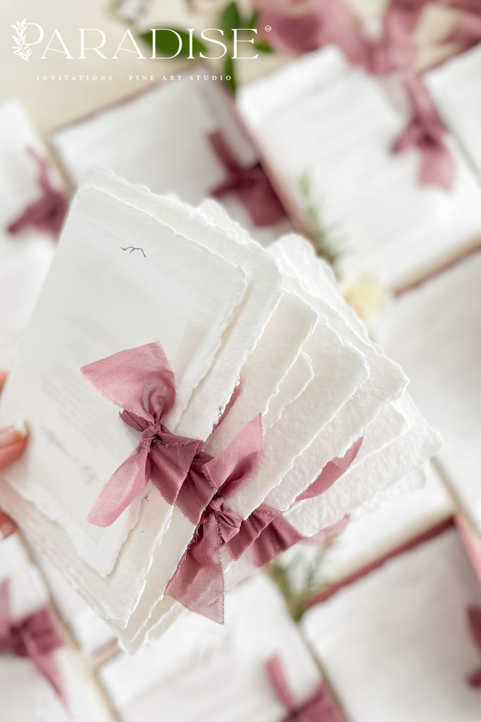 Bernardine Handmade Paper Wedding Invitation Sets