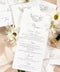 Elevate your wedding table décor with our botanical fine-art menus, featuring elegant floral sketches and refined typography. Printed on luxury textured cardstock, these menus bring a sense of romantic sophistication to your celebration. Each design is customizable with your initials, florals, and fonts, ensuring a cohesive look with your invitation suite. Perfect for garden, elegant, or minimalist weddings, they add a soft, timeless beauty to your tablescape.