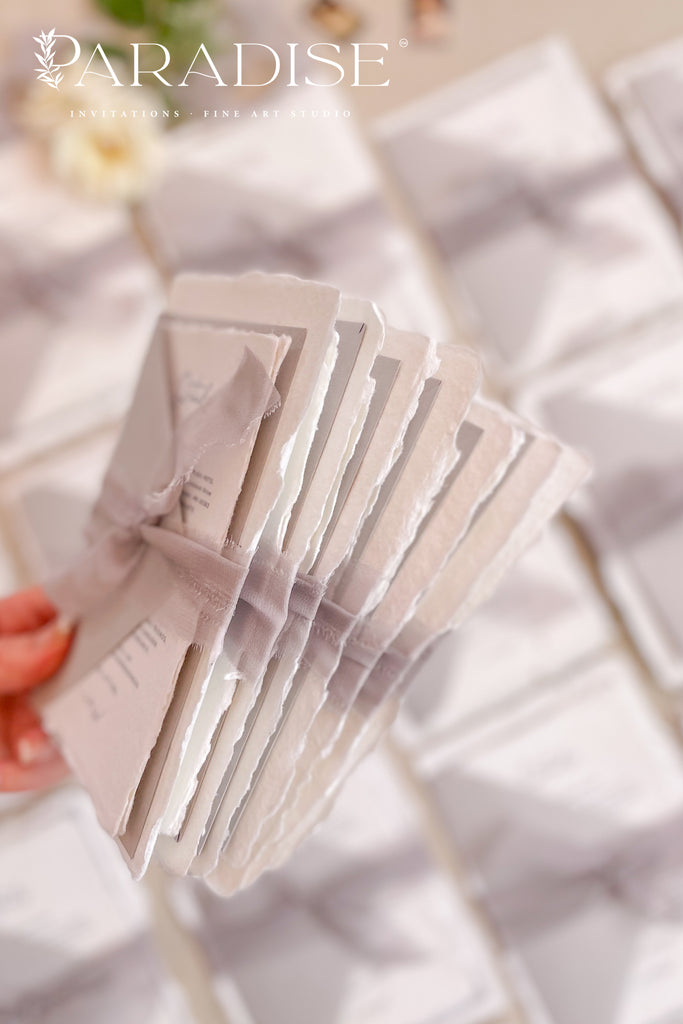 Alisanne Handmade Paper Wedding Invitation Sets