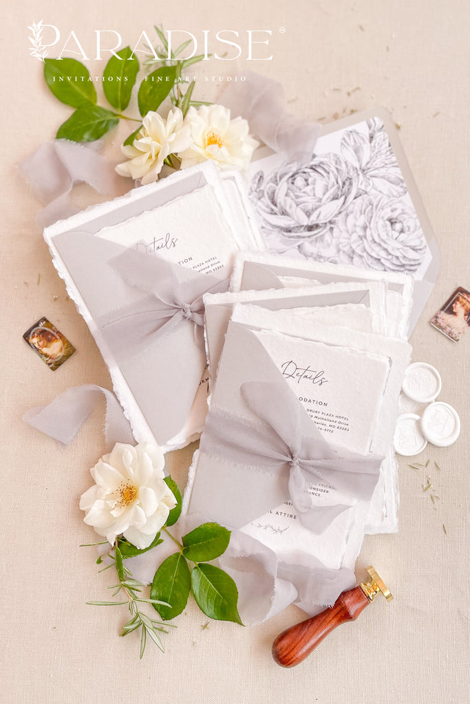 Alisanne Handmade Paper Wedding Invitation Sets