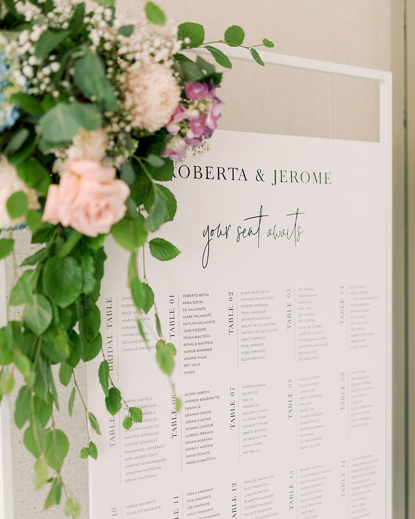 Halette Modern Table Seating Chart