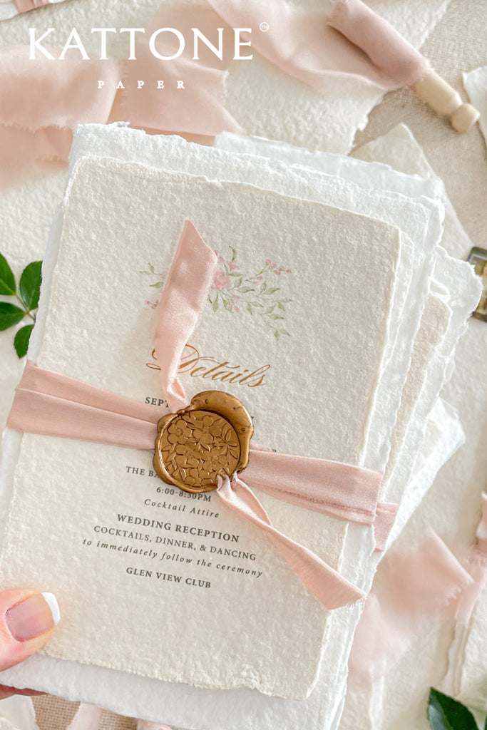 Labella Handmade Paper Wedding Invitation Sets