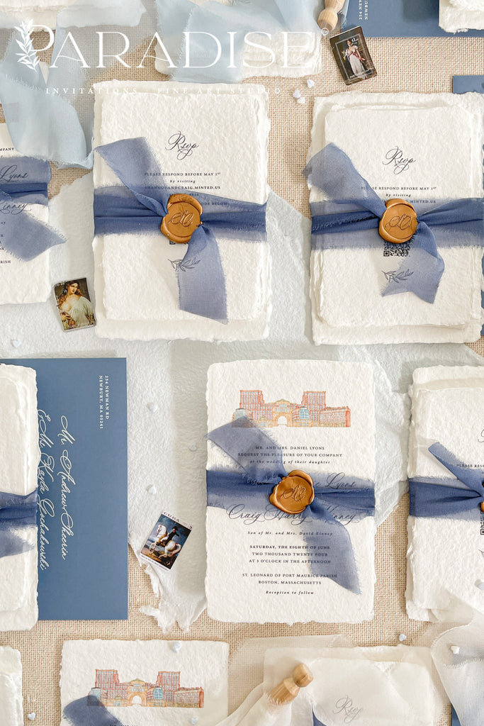 Rani Handmade Paper Wedding Invitation Sets