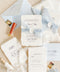 Announce your special day with a touch of coastal elegance and bohemian chic with this unique beach wedding invitations suite. Perfect for a seaside celebration, this elegant wedding stationery set combines classic details with a relaxed feel. Each invite is finished with a personalized wax seal, adding a luxurious, tactile element that makes a memorable first impression.