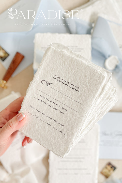 Announce your special day with a touch of coastal elegance and bohemian chic with this unique beach wedding invitations suite. Perfect for a seaside celebration, this elegant wedding stationery set combines classic details with a relaxed feel. Each invite is finished with a personalized wax seal, adding a luxurious, tactile element that makes a memorable first impression.