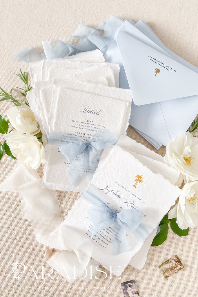 Annamaria Handmade Paper Wedding Invitation Sets