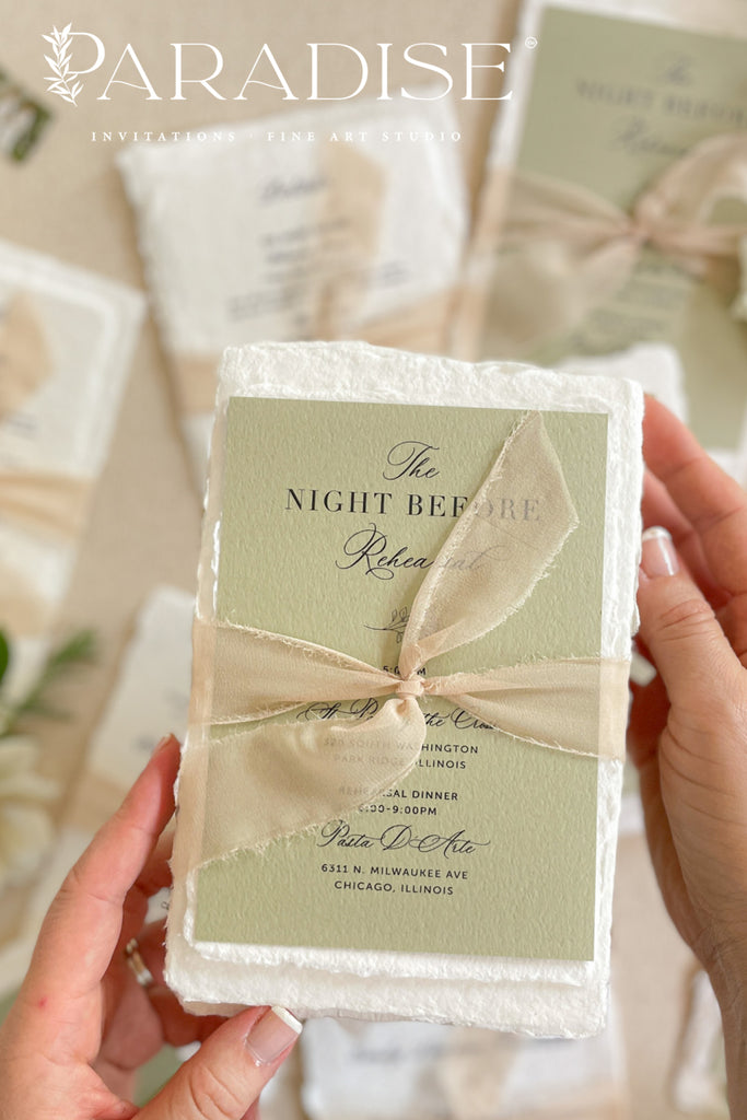 Love Handmade Paper Wedding Invitation Sets