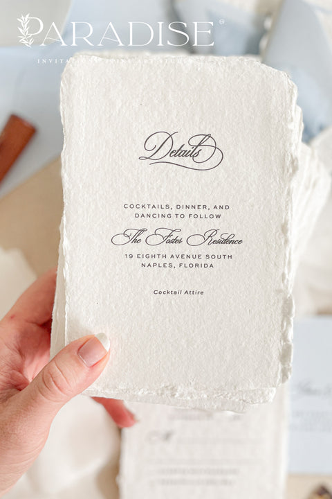 Announce your special day with a touch of coastal elegance and bohemian chic with this unique beach wedding invitations suite. Perfect for a seaside celebration, this elegant wedding stationery set combines classic details with a relaxed feel. Each invite is finished with a personalized wax seal, adding a luxurious, tactile element that makes a memorable first impression.