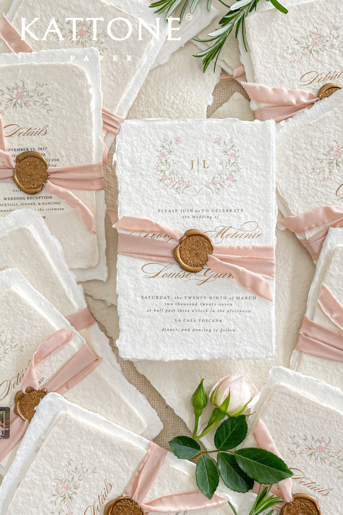 Labella Handmade Paper Wedding Invitation Sets