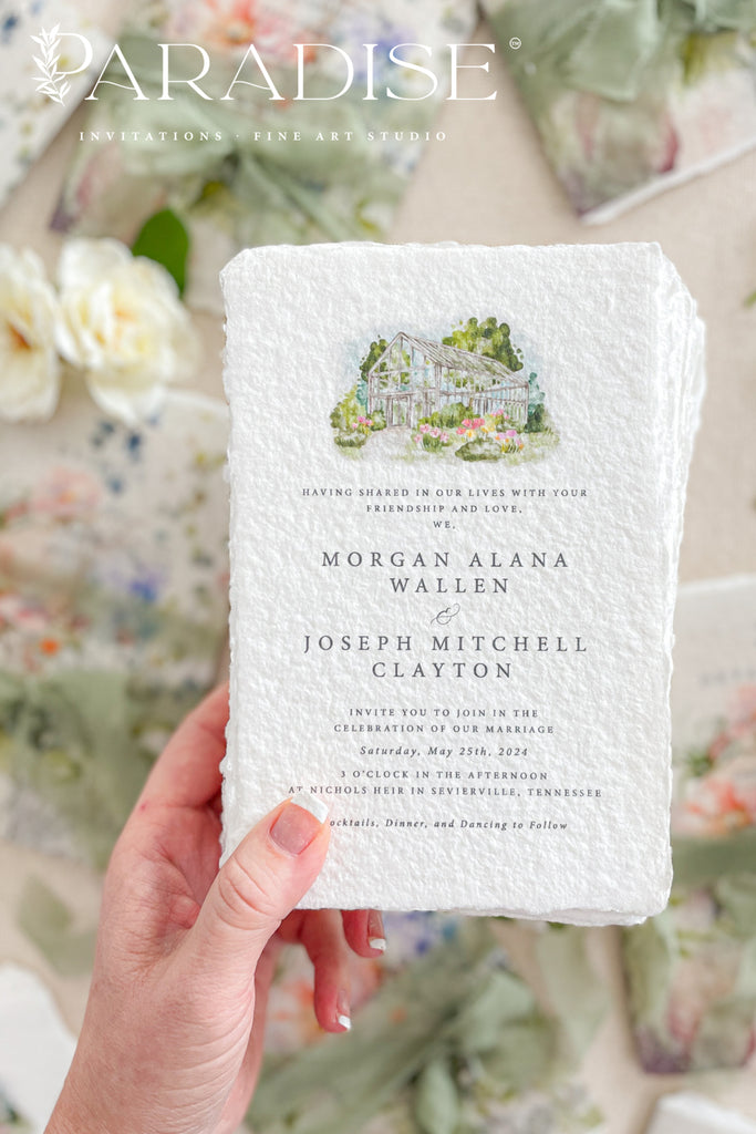 Sayge Handmade Paper Wedding Invitation Sets