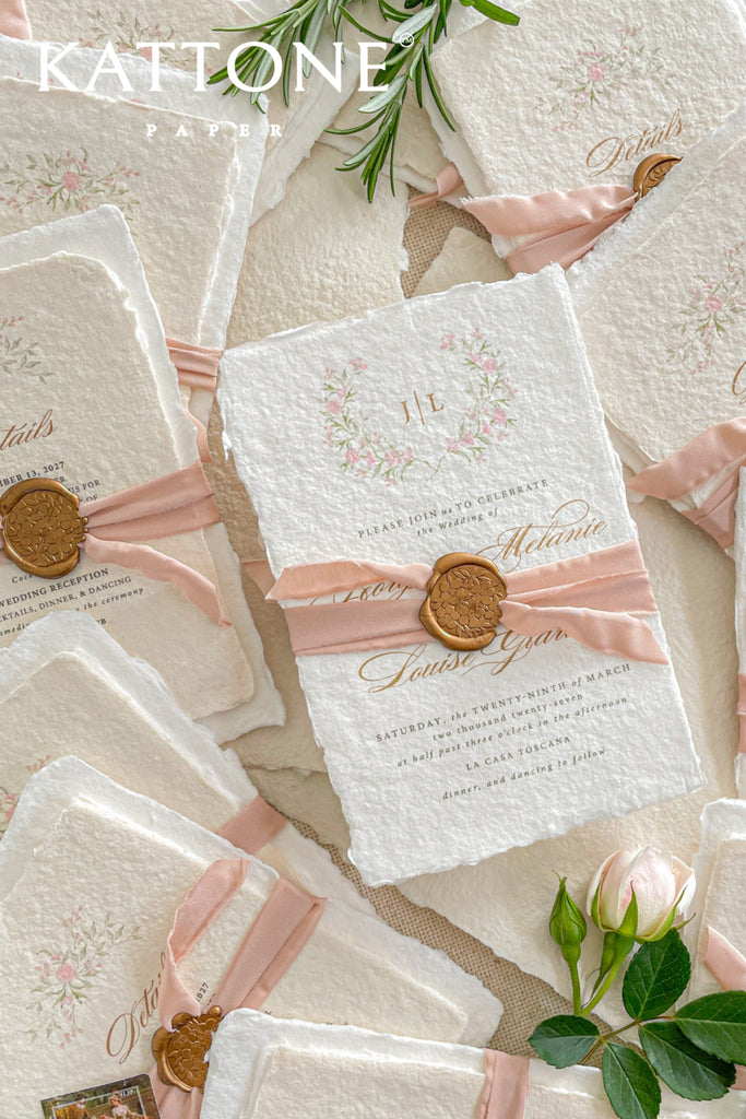 Labella Handmade Paper Wedding Invitation Sets