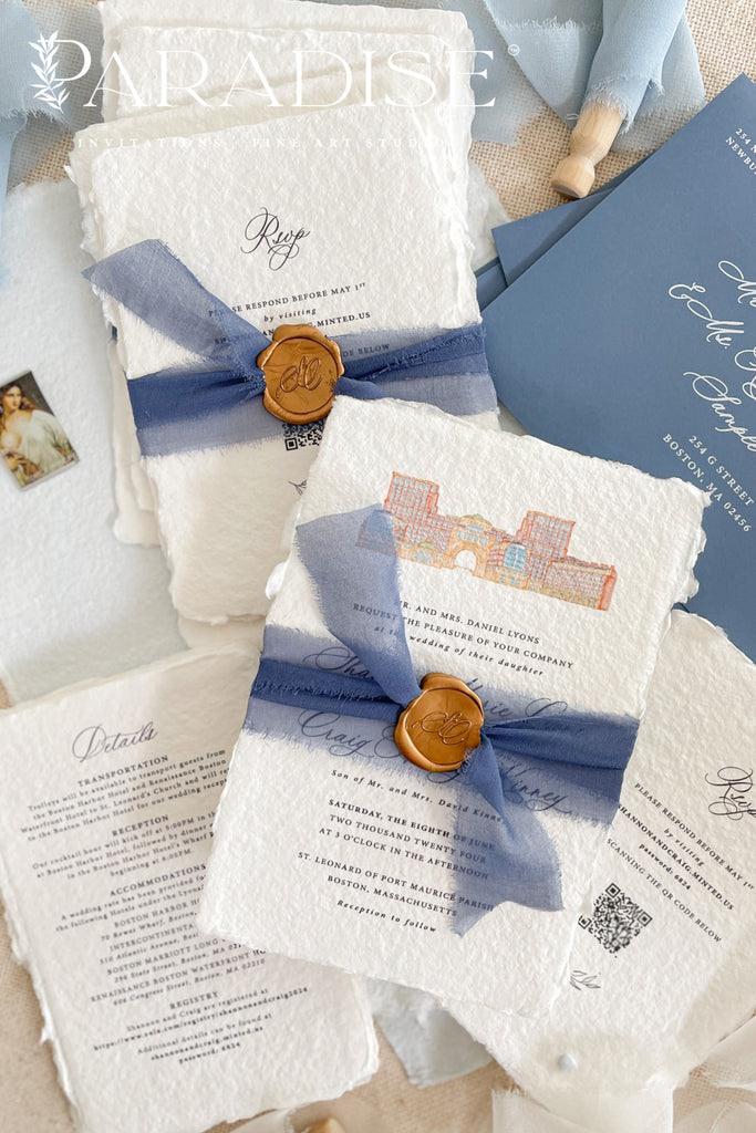 Rani Handmade Paper Wedding Invitation Sets