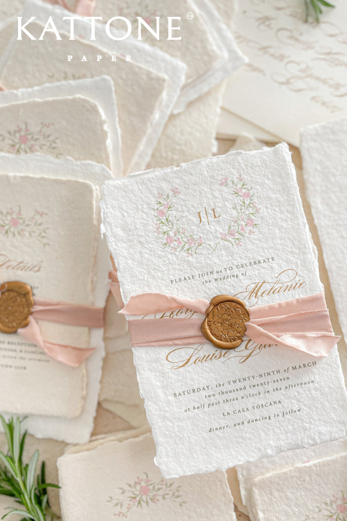 Labella Handmade Paper Wedding Invitation Sets